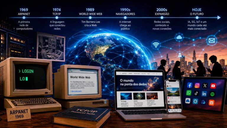 Leia mais sobre o artigo A História da Internet: Como a Rede Transformou o Mundo