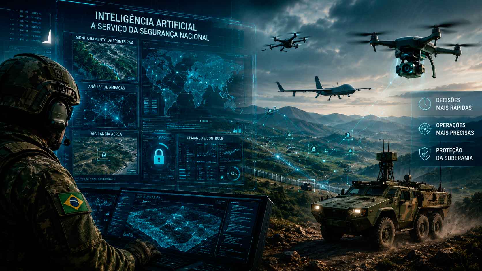 No momento, você está visualizando Inteligência Artificial Militar: Como as IAs Estão Transformando a Guerra Moderna
