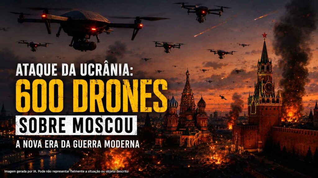 Leia mais sobre o artigo O Enxame de Drones Sobre Moscou: O Ataque Ucraniano que Mudou o Ritmo da Guerra
